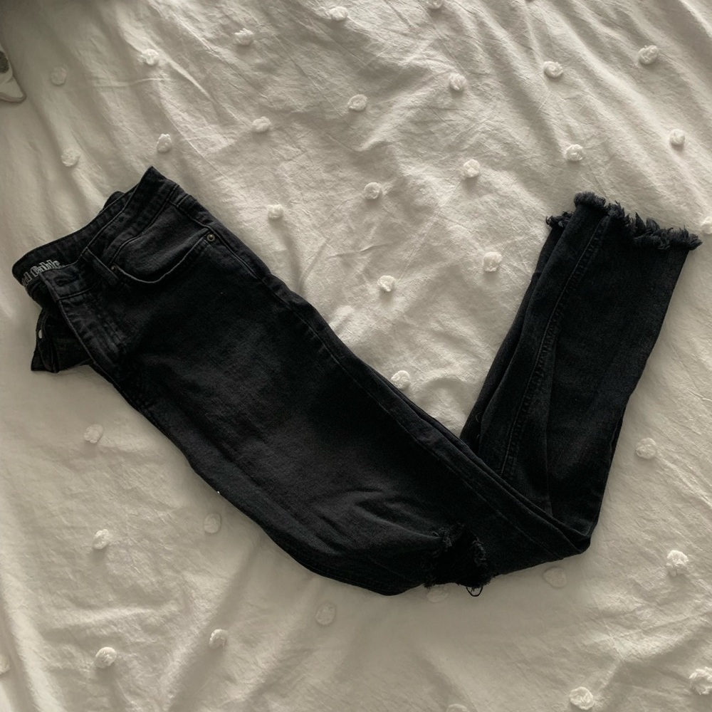 Wild fable black distressed jeans